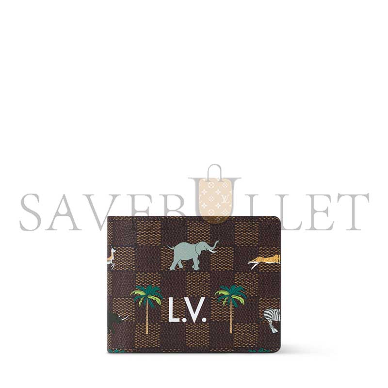 LOUIS VUITTON MASTER MULTIPLE WALLET X THE DARJEELING LIMITED N40870 (11.5*9*1.5cm)